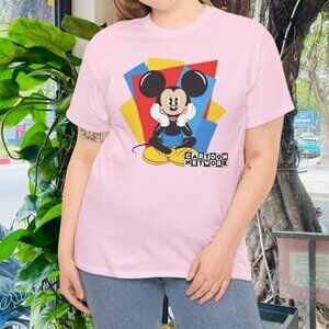 Retro Cartoon Character Tee Unisex Heavy Cotton Shirt